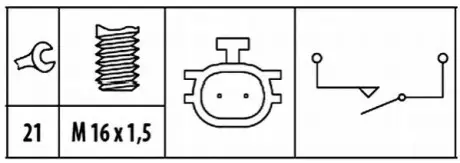 Перемикач, ліхтар заднього ходу HELLA 6ZF181612061 Купити в Україні