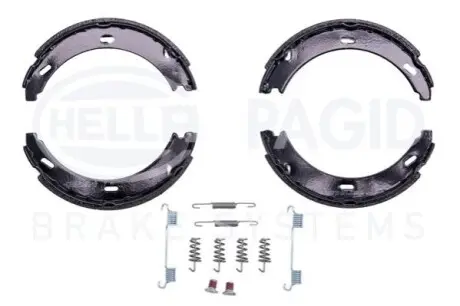 Колодки ручника MB C-class (W202/203) 93-07/A-class (W168/169) 97-12 (164x20) HELLA 8DA355050431 Купити в Україні