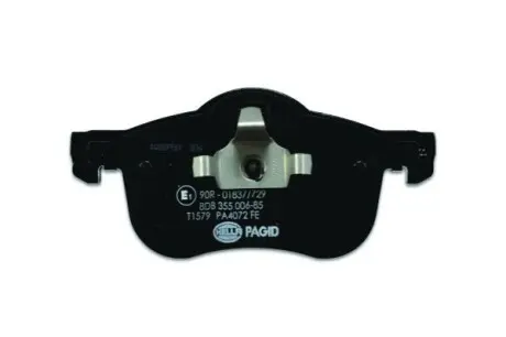 Гальмівні колодки, дискове гальмо (набір) HELLA 8DB355006851