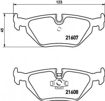 Тормозные колодки, дисковый тормоз.) HELLA 8DB355007511