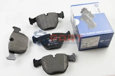 Колодки гальмівні (передні) BMW 5 (E39)/7 (E38)/X5 (E53) 94-07 HELLA 8DB355008-281 Купити в Україні