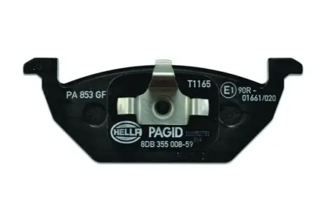 Колодки гальмівні (передні) VW Caddy 03- (замінено на 0986424364) HELLA 8DB355008591 Купити в Україні