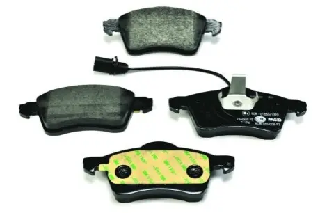 Колодки гальмівні (передні) VW T4 90-03 R15 (з датчиком) HELLA 8DB 355 008-931 Купити в Україні