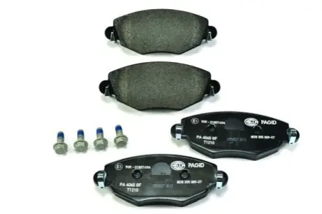 Тормозные колодки, дисковый тормоз.) HELLA 8DB355009071
