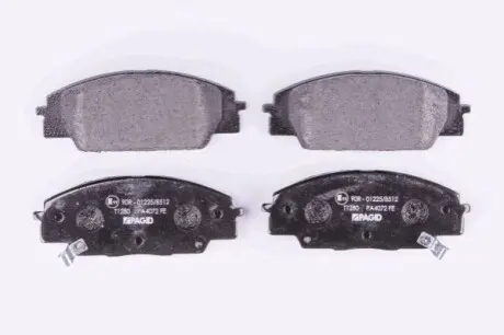 Гальмівні колодки, дискове гальмо (набір) HELLA 8DB355009-731