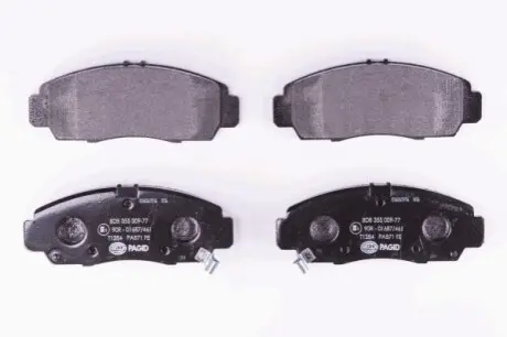 Колодки гальмівні (передні) Honda Accord/Civic 00- (Sumitomo) HELLA 8DB355009771 Купити в Україні