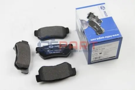 Тормозные колодки зад. SANTA/SONATA/TUCSON/SPORTAGE 1.4-3.5 98- HELLA 8DB355009-971 Купить в Украине