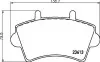 Колодки тормозные (передні) Nissan Interstar 02 HELLA (8DB355010-021) зображення 2