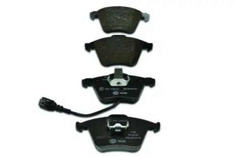 Колодки гальмівні (передні) Audi A3/Seat Leon/Skoda SuperB/VW Golf/Passat 03-15 HELLA 8DB355010351