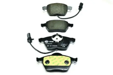 Колодки гальмівні (передні) Audi A4/A6/Skoda Superb/VW Passat 1.9TDI/2.5TDI 96-(з датчиками)(ATE) HELLA 8DB355010-731 Купити в Україні
