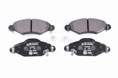 Тормозные колодки пер. Yaris 1.0-1.5 99-05 HELLA 8DB355010-791
