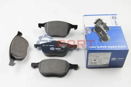 Колодки гальмівні (передні) Ford C-Max/Focus/Mazda 3/5 03 HELLA 8DB355011-191 Купити в Україні