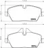 Колодки гальмівні (передні) BMW 1 (E81/E82/E87/E88) 04-13/2 (F45) 14-18 HELLA (8DB355011261) зображення 1