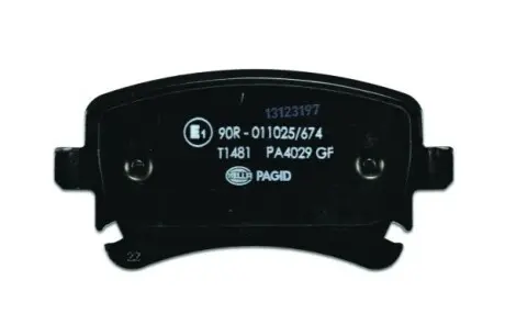 Тормозные колодки, дисковый тормоз.) HELLA 8DB355011641