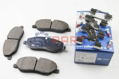 Колодки гальмівні (передні) Land Rover Discovery III/IV 04-18/Range Rover III 02-12/Sport I 05-13 HELLA 8DB355011-971 Купити в Україні