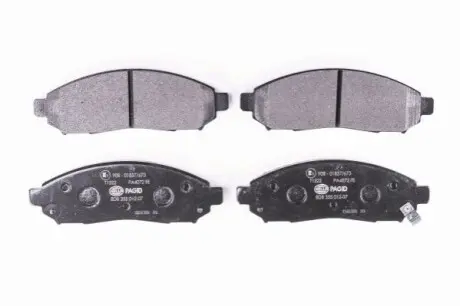 Тормозные колодки перед. Nissan Murano/Navara 05-/Pathfinder 03.05- HELLA 8DB 355 012-071