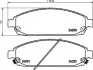 Колодки гальмівні (передні) Jeep Grand Cherokee III/IV 04-/Commander 05-10 (Akebono) HELLA (8DB355012-101) зображення 2