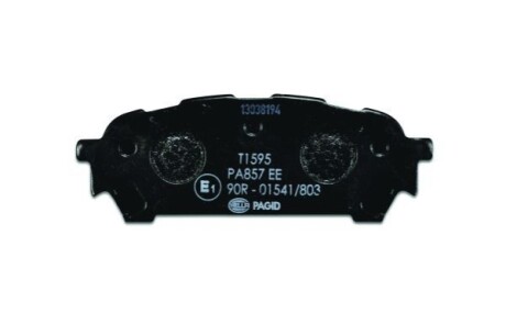 Тормозные колодки зад. Subaru Impreza 00- (akebono) HELLA 8DB355012-311 (фото 1)