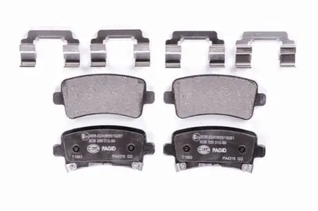 Колодки гальмівні (задні) Opel Insignia 08-17/Chevrolet Malibu/Saab 9-5 10 HELLA 8DB355012-991 Купити в Україні