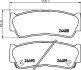 Тормозные колодки зад. Hyundai Santa Fe 06-12 (mando) (118,6x47x15,6) HELLA (8DB355013-081) изображение 2