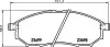 Фото Колодки гальмівні (передні) Renault Koleos 08-/Nissan Qashqai 07-13/Pathfinder/NP300/Murano 05 HELLA (8DB355013-141) зображення 1