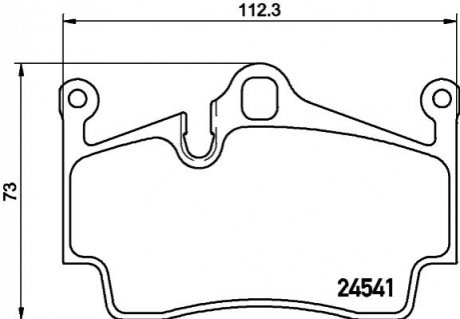 Гальмівні колодки, дискове гальмо (набір) HELLA 8DB355013311 (фото 1)