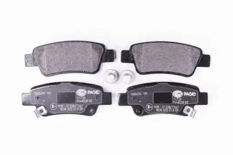 Тормозные колодки дисковые. Honda C-RV VIII 07- HELLA 8DB 355 013-591 Купить в Украине