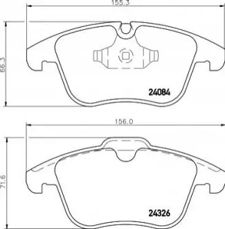 Тормозные колодки, дисковый тормоз.) HELLA 8DB355013621