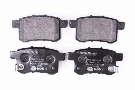 Колодки гальмівні (задні) Honda Accord VIII 2.0-2.4i 08 HELLA 8DB355013631
