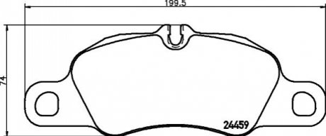 Тормозные колодки, дисковый тормоз.) HELLA 8DB355013801