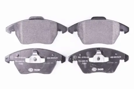 Тормозные колодки, дисковый тормоз.) HELLA 8DB355014511