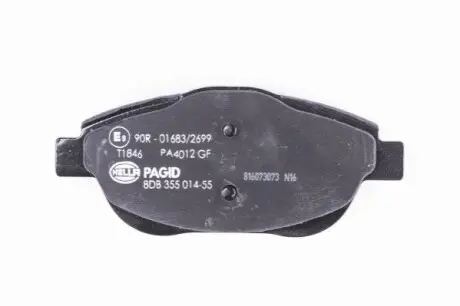 Колодки гальмівні (передні) Citroen С3/DS3 09-/C4 Cactus/Peugeot 2008 13 HELLA 8DB 355 014-551 Купити в Україні