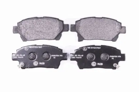 Колодки гальмівні (передні) Toyota Corolla 01-08/Prius 00-04/Yaris 99-05 HELLA 8DB355014601