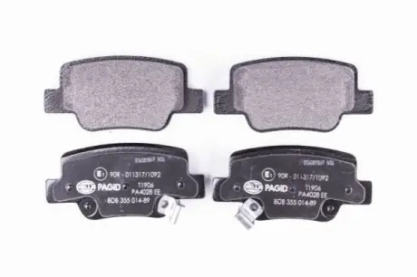 Тормозные колодки, дисковый тормоз.) HELLA 8DB355014891