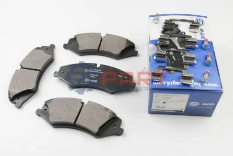 Тормозные колодки дисковые перед. Land Rover /Range Rover III/ Range Rover Sport 4.4Td-5.0V8 04.09- HELLA 8DB 355 015-081