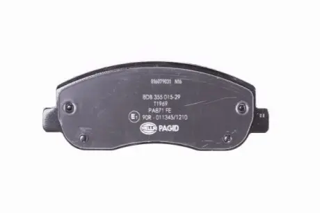 Колодки гальмівні (передні) Renault Master III/Opel Movano B/Nissan NV400 10- (+датчик) HELLA 8DB355015-291 Купити в Україні