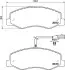 Фото Колодки гальмівні (задні) Renault Master III/Opel Movano B/Nissan NV400 10- (+датчик/к-кт)(спарка) HELLA (8DB355015-311) зображення 6