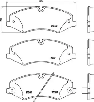 Колодки гальмівні (передні) Land Rover Discovery IV/V 09-/Range Rover III/IV/Sport I/II 06 HELLA 8DB355015551