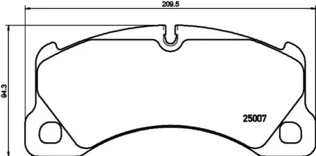 Колодки тормозные дисковые комплект; передняя. HELLA 8DB355015801