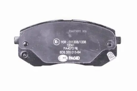 Колодки гальмівні (передні) Hyundai Tucson 15-/і40/іх35/Kia Sportage/Optima 10-/Soul 14 HELLA 8DB355015841