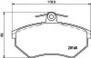 К-кт перед. тормозов. колодок VAG 80/A4/Cabriolet/Chery Tiggo, Amulet, Fora HELLA (8DB 355 017-901) изображение 6