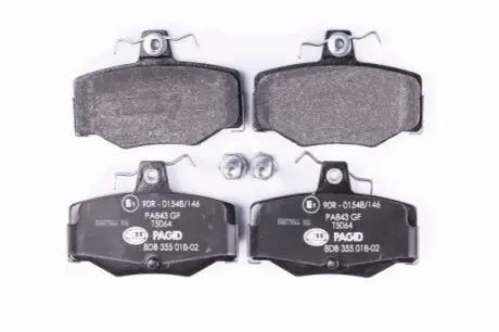 Тормозные колодки, дисковый тормоз.) HELLA 8DB355018021