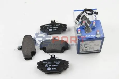 Тормозные колодки Logan/Sandero/Megane I/Clio 98- (с датчиком) HELLA 8DB355018-131 Купить в Украине