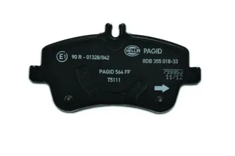 Колодки гальмівні (передні) MB C-class (W203/CL203/S203) 00-11 HELLA 8DB355018331