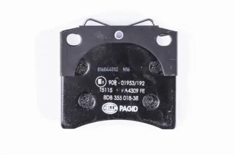 Тормозные колодки, дисковый тормоз.) HELLA 8DB355018381