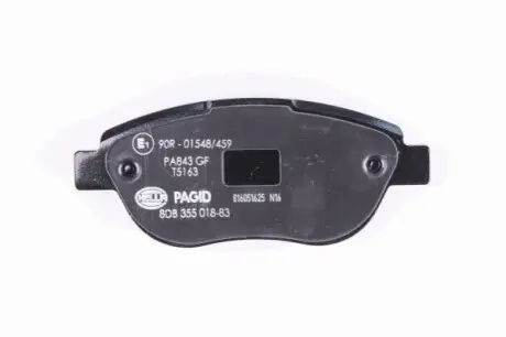 Колодки гальмівні (передні) Fiat Doblo 01-/Opel Combo 1.4-1.6CDTI 12- (з датчиком) HELLA 8DB355018831
