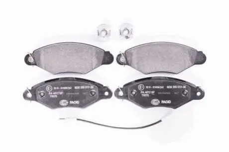 Тормозные колодки, дисковый тормоз.) HELLA 8DB355019301
