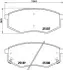 Тормозные колодки пер. Hyundai ix20/ix35 10- /Kia Sportage (SL) 10- (Mando) HELLA (8DB355019-791) изображение 1