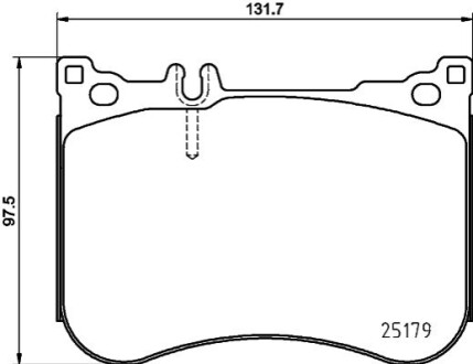 Дискові гальмівні колодки HELLA 8DB355020581