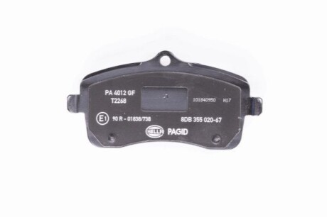 Колодки тормозные дисковые HELLA 8DB355020671